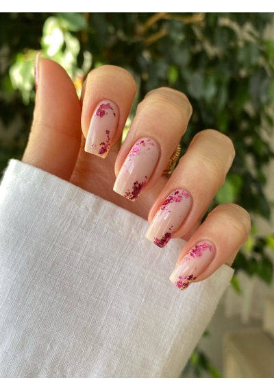 Artikel Transfer Tırnak Dövmesi ART-591 Rose Gold Fuşya 2'li Set