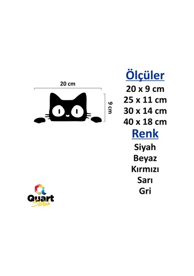 Kedi Bagajdan Bakan Kedi Sticker Araba Oto Cam Sticker