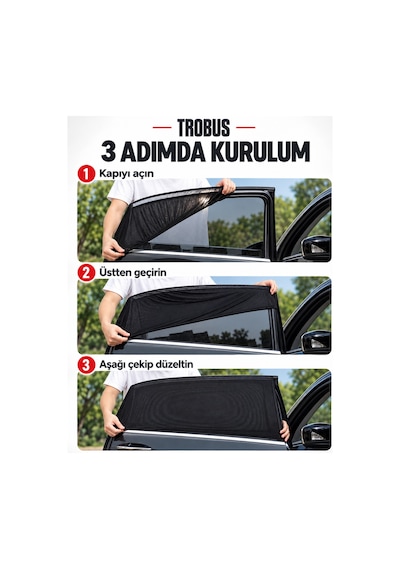 Trobus Renault Scenic 2009-2016 Mpv Yan Cam Güneşliği