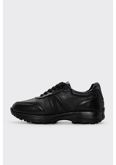 Fast Step Hakiki Deri Erkek Casual 722ma673 Siyah