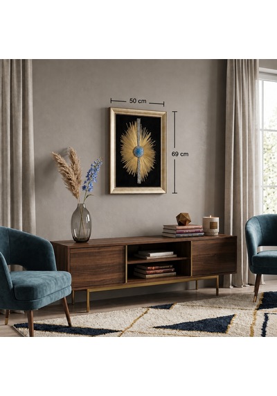 Altın Işık Filografi Tablo 50x69 Cm