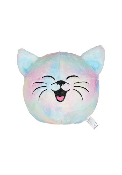 Peluş Kedi Top Yastık 65 Cm Çok Renkli
