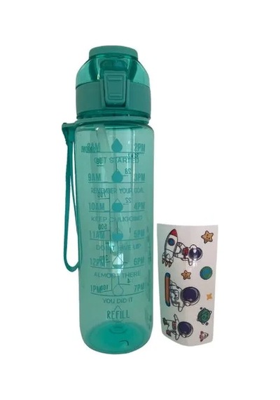 Motivasyon Su Matarası 1 Litre Renkli