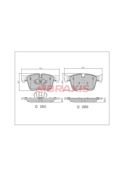 Peugeot Rifter On Fren Balatasi 1.5 Bluehdi 2018-2024 Braxıs Aa0693