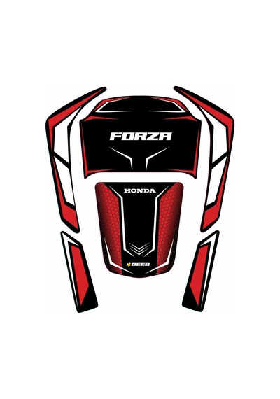 Forza 250 2021-2023 Uyumlu Deeb Iron Tank Pad Set Kırmızı