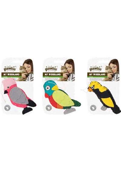 Pawise My Woodland Karışık Kedi Oyuncağı Kuşlar
