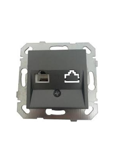 NETELSAN BYOBU NUMERİS TELEFON PRİZİ (RJ 11)MEKANİK + KAPAK FÜME