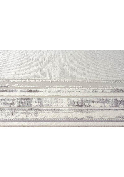 Çam Halı Crown Fl003a Krem Gri Modern Desen Salon Halısı