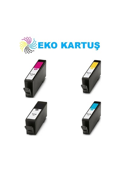 Hp Officejet Pro 8023 Uyumlu, Kartuş 912xl 4 Renk Kartuş Set
