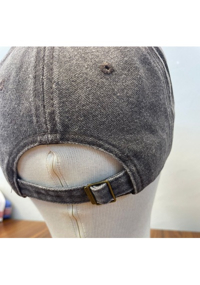 Rockstar Nakışlı Yıkamalı Eskitme Vintage Cap Şapka Kahverengi