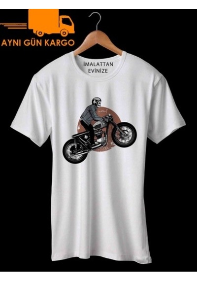 Cafe Racer Tasarım Baskılı Tişört Tshirt Ücretsiz Kargo (297085794)