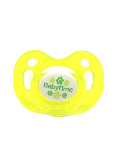Baby Time BT151 Silikon Kiraz Uçlu Emzik Kapaklı No 3 - Sarı