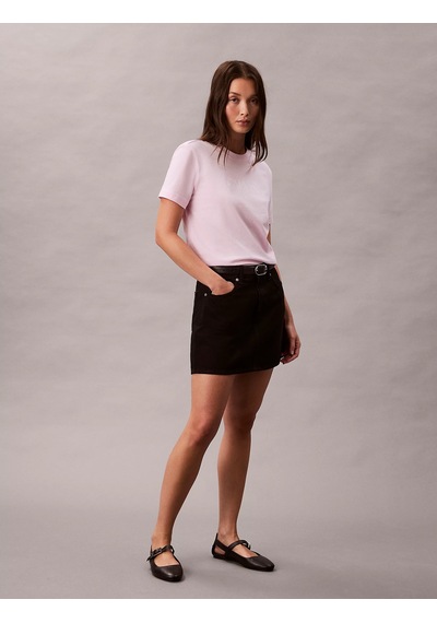 Calvin Klein Kadın Marka Logolu Günlük Kullanıma Uygun Pembe T-shirt Lv047e813g Tn9