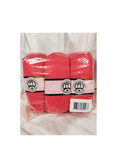 Lux Baby Nar Çiçeği El Örgü İpi Art No:3010 - Nm:3.4 - 100gr. 340mt. 3 Adet - Renk: 002