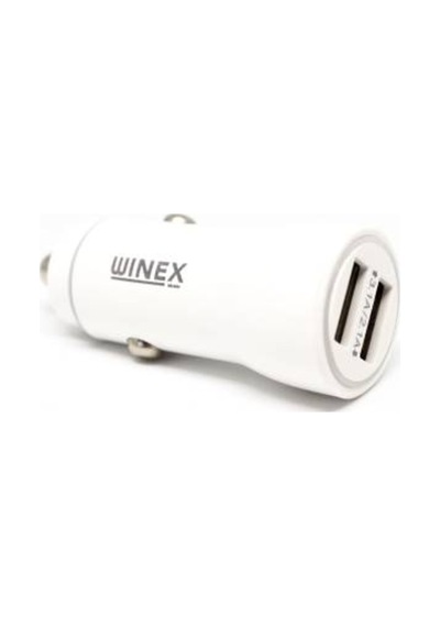 Winex W001 Usb A Çift Çıkışlı 3.1A Araç Şarj Aleti Beyaz