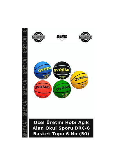 Özel Üretim Hobi Açık Alan Okul Sporu Brc-6 Basket Topu 6 No 50