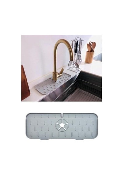 Lavabo İçin Silikon Esnek Mat Musluk Sapı Damlama Tutucu Raf Mutfak Tezgahı Sıçrama Koruma Silikon Musluk Kolu Dam Diğer