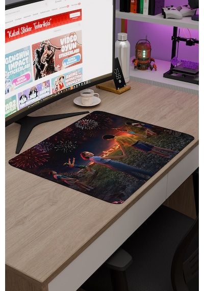 Stranger Things 2 V5 48x40 Xl Gaming Kauçuk Kaymaz Taban Mouse Pad Fare Altlığı