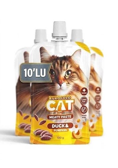Kedi Et Ezme Ödülü Ördek-balkabağı 100 Gr X 10 Adet