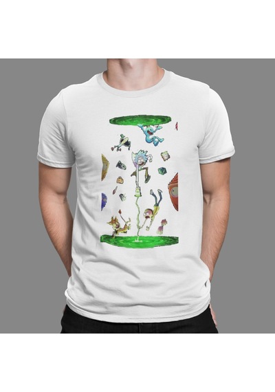 Rick And Morty Tshirt Bisiklet Yaka (551813521) Çok Renkli