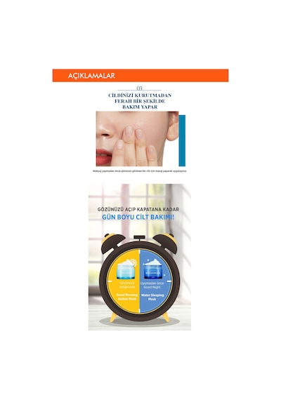 Missha Nemlendirici Sabah Bakım Maskesi 105ml APIEU Good Morning Sorbet Mask