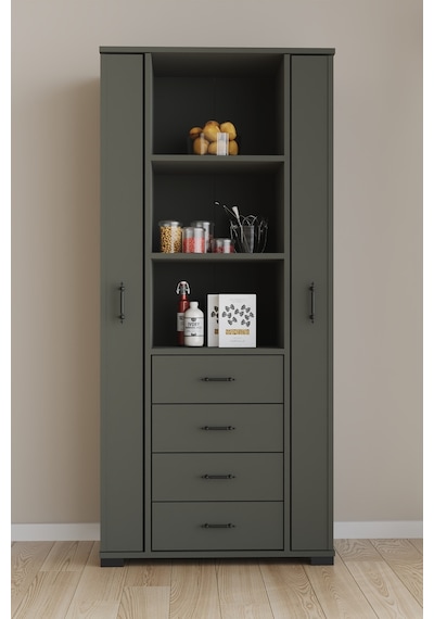 Aeka Ae-2204 Avrasya Çok Amaçlı 2 Kapaklı Raflı Çekmeceli Kiler Mutfak Dolabı Modern Tasarım 170x138x77,5 Antrasit/gri Aeka Ae-2204 Avrasya Çok Amaçlı 2 Kapaklı Raflı Çekmeceli Kiler Mutfak Dolabı Modern Tasarım 170x138x77,5 Antrasit/gri