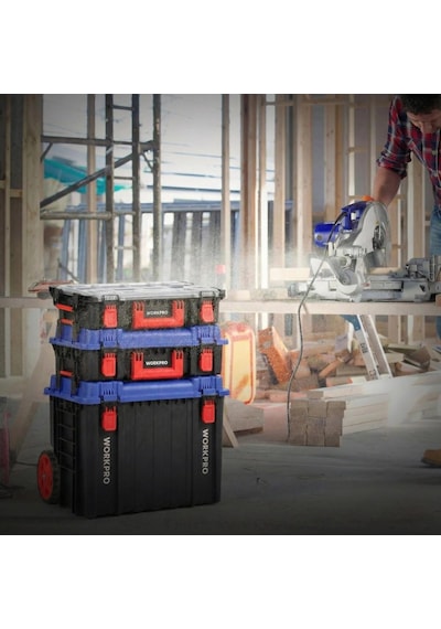 Workpro Wp283029 24lt 12 Gözlü Şeffaf Kapaklı İstiflenebilir 56x35x12,5cm Profesyonel Organizer Takı