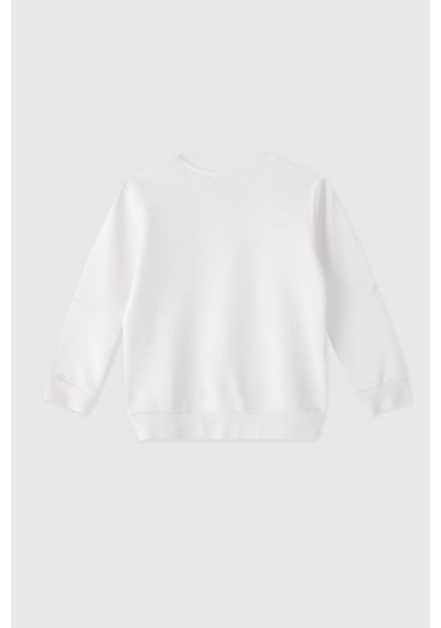 Panço Erkek Çocuk Beyaz Sweatshirt 2611bk08011