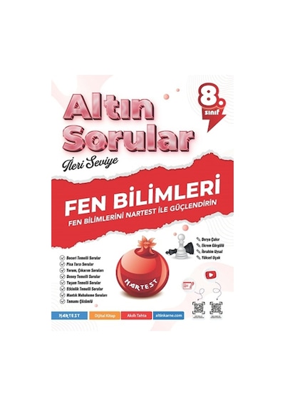 Nartest 8. Sınıf Tüm Dersler Altın Sorular Ve Denemeler