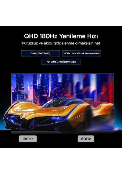 TCL 32G64 Gaming Monitörü 32" 1ms 180hz Qhd 2k Qd-mini Led Oyuncu Monitörü Fast-hva, Freesync