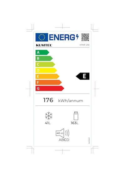 Kumtel HTMF-210 204 L De-Frost Çift Kapılı Buzdolabı