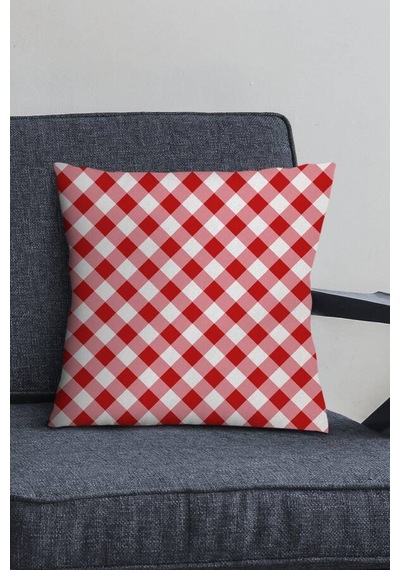 Kırmızı Christmas Çift Taraflı Kırlent Yastık Kılıfı Krl1059n11