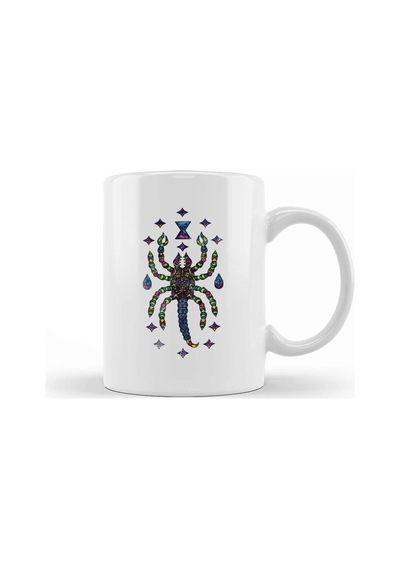 Trippy Scorpion Desert Arachnid Land Octopus Kupa Bardak Porselen Karışık