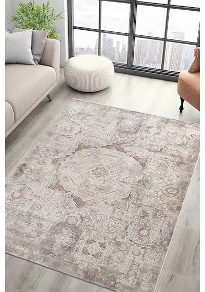 Paradise Mavi Terra Halı Yumuşak Oturma Odası Salon Çocuk Odası M Mavi
