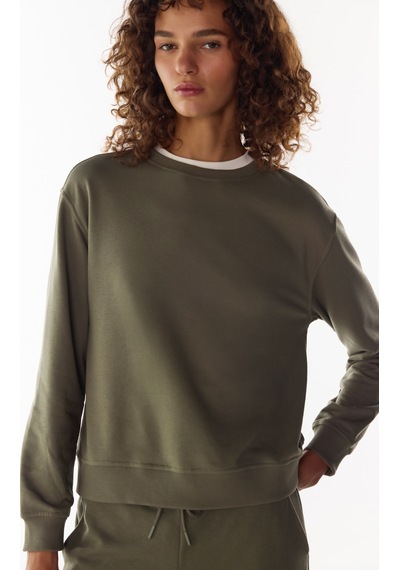 Penti Haki Oversize Bisiklet Yaka Sweatshirt Kh22