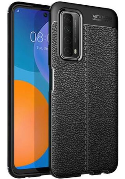 Huawei P Smart 2021 Kilif Zore Deri Görünümlü Kamera Korumali Sil 466431293