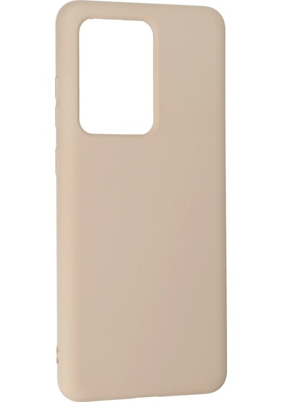 Newface Samsung Galaxy Uyumlu S20 Ultra Kılıf Nano İçi Kadife Silikon Glblseme - 93 - Pudra