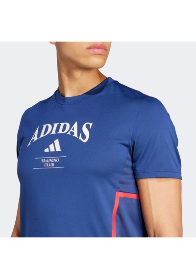 Adidas Designed For Legacy Erkek Mavi Antrenman T-shirt Jı6353 Mavi
