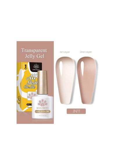 Born Pretty 10ml Jelly Nude Seri Kalıcı Oje Jn11 56347