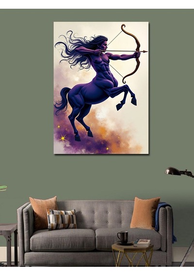 Kanvas Tablo Ok Atan Yay Burcu 70cmx100cm