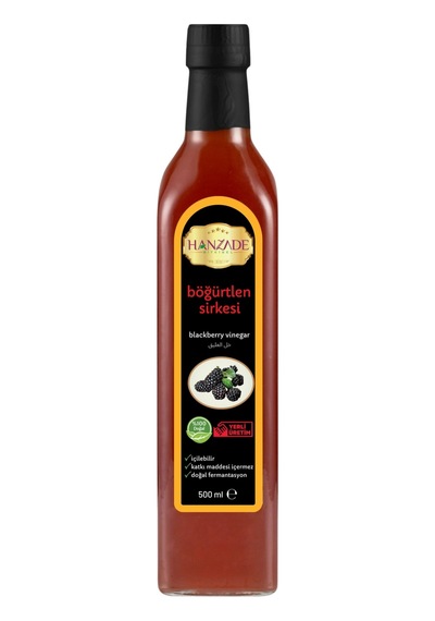 Hanzade Bitkisel Böğürtlen Sirkesi 3 x 500 ML