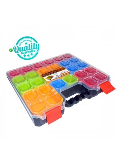 Super Bag Mini Bölmeli Vida Çivi Düğme Taşıma Alet Takım Çantası