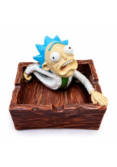 Rick Figürlü Seramik Küllük Dekoratif Karakter Tasarımlı Küllük