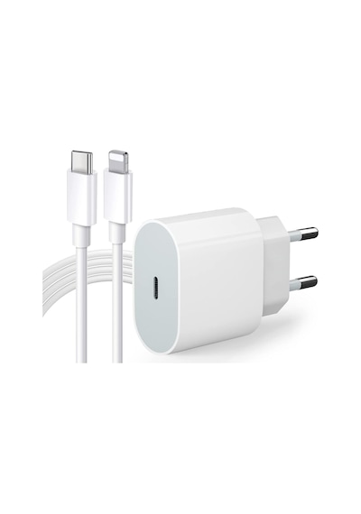 Apple Uyumlu iPhone 15 Şarj Aleti 20 Watt Hızlı Şarj Cihazı Yeni Nesil