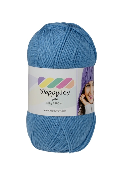 Kürkçü Han Happy Joy 100gr 300m El Örgü İpi Açık Turkuaz Hj080