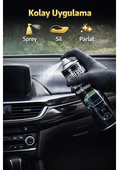 Torpido & Trim Plastik Parlatıcı Sprey 500 Ml Araç İçi Plastik Yenileyici