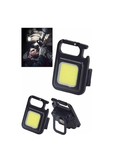 Tek Işıldak Usb Şarjlı Cep El Feneri Taşınabilir Mini Led Işık Çok Fonksiyonlu Najmaddin Diğer