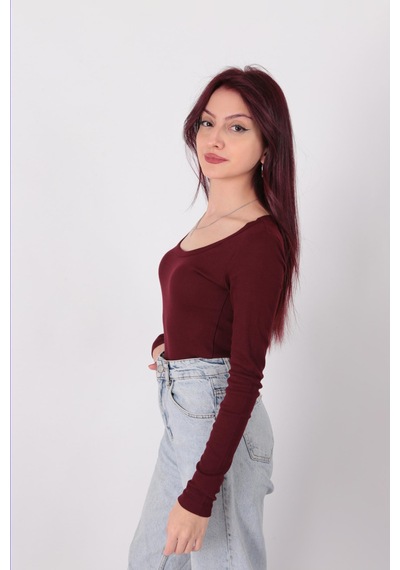 Busem W0011619 Kadın Bluz Bordo