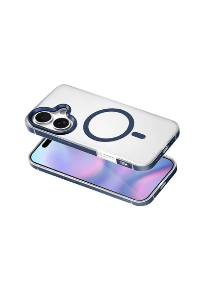 Apple Uyumlu iPhone 17 Hbc-394 Himalayas Magsafe Kapak - Mavi