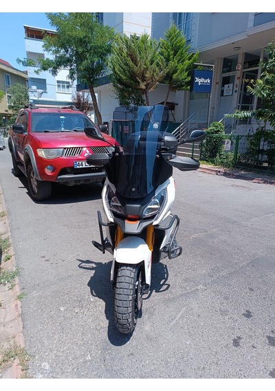 Peugeot Xp400 Gt Uyumlu Ön Cam Şeffaf, Füme, 65cm Yükseklik